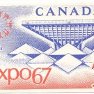 Expo 67 Postcard Repro Canada Pavillion Stamp