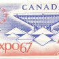 Expo 67 Postcard Repro Canada Pavillion Stamp