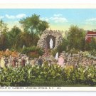 Grotto St Clements Saratoga Springs NY Curteich Postcard