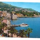 Italy Rapallo Ferry Harbor Tigullio Gulf Postcard 4X6
