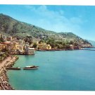 Italy Rapallo Postcard Panorama Ferry Harbor Tigullio Gulf 4X6