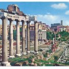 Italy Rome Roman Forum Ruins Columns Postcard 4X6