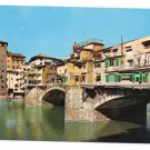 Italy Firenze Ponte Vecchio Florence Bridge 4X6 Postcard