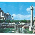 Italy Rome Victor Emmanuel Monument Trajan Column Postcard 4X6