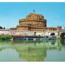 Italy Rome Bridge Ponte St Angelo Castle Postcard 4X6