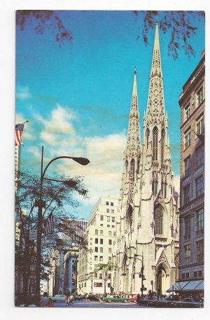 St. Patricks Cathedral New York NY 1960s Nester's postcard K-13