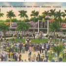 Gulfstream Race Track Paddock Hallandale FL Linen 1949