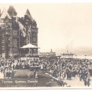 Quebec Canada Chateau Frontenac Dufferin Terrace Valentine's Real Photo Post Card RPPC