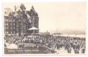 Quebec Canada Chateau Frontenac Dufferin Terrace Valentine's Real Photo Post Card RPPC