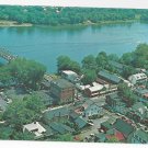 New Hope Bucks County PA Delaware River Aerial View 1970 Postcard