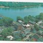 New Hope Bucks County PA Delaware River Aerial View 1970 Postcard