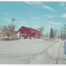 Amish Pennsylvania Dutch Farm Winter Snow Vintage Postcard Mel Horst Photo Amish Pennsylvania Dutch Farm Winter Snow Vintage Postcard Mel Horst Photo