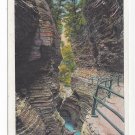Watkins Glen NY Whirlwind Gorge 1932 Tichnor Postcard Watkins Glen NY Whirlwind Gorge 1932 Tichnor Postcard