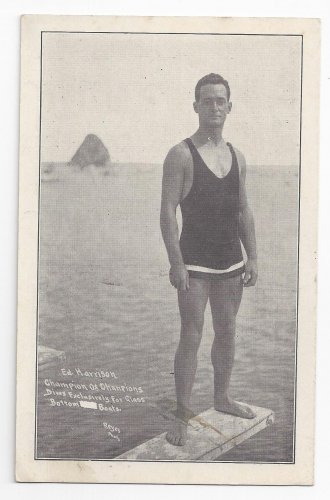Champion Diver Ed Harrison Catalina California Glass Bottom Boats