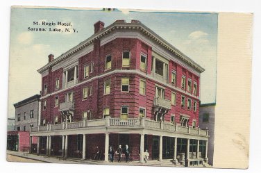 Saranac Lake NY St. Regis Hotel ca 1910 New York Postcard