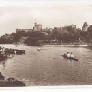 UK Windsor Castle River Rowing Sculls RPPC Berkshire Friths Real Photo Postcard