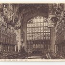 UK Windsor Castle St Georges Chapel Choir Berkshire Vintage Photochrom Postcard