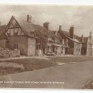 UK Broadway Worcestershire Elizabethan Cottages RPPC Real Photo Postcard