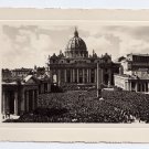 RPPC Italy Vatican St Peters Square Piazza Pietro People Cathedral Real Photo RPPC Italy Vatican St Peters Square Piazza Pietro People Cathedral Real Photo