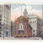 Boston MA Old State House Vintage 1922 Postcard