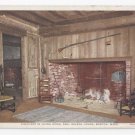 Boston MA Fireplace Paul Revere House Vintage Photostint Postcard Boston MA Fireplace Paul Revere House Vintage Photostint Postcard