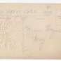 Christmas Postcard Embossed Bells Holly Bergman Vintage 1917