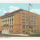 Lansford PA High School Vintage Curteich Postcard Lansford PA High School Vintage Curteich Postcard