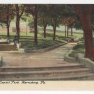Harrisburg PA Capitol Park Walk Vintage Postcard