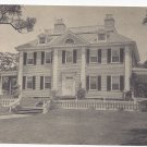 Cambridge MA Longfellow House Vintage H.J. Burrowes Postcard