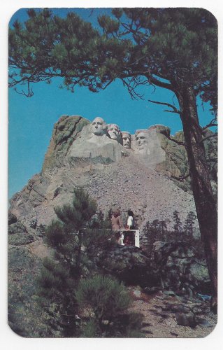 SD Mount Rushmore Black Hills South Dakota Vintage Postcard