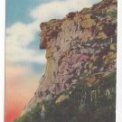 NH Old Man of the White Mountains Vintage Linen Postcard