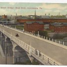 PA Harrisburg Mulberry Street Bridge Vintage Postcard