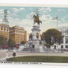 VA Richmond Washington Monument Capitol Square Vintage 1921 Postcard VA Richmond Washington Monument Capitol Square Vintage 1921 Postcard