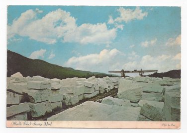 VT West Rutland Marble Block Storage Yard Vintage Postcard 4X6
