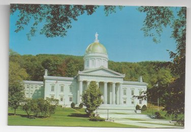 VT Montpelier State House Capitol Vintage Postcard 4X6