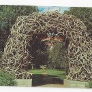 WY Jackson Hole Arch of Elkhorns Grand Teton Natl Park Vintage Postcard