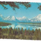 WY Teton Range over Jackson Lake Vintage 1968 Wyoming Postcard WY Teton Range over Jackson Lake Vintage 1968 Wyoming Postcard