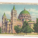 MO St Louis Cathedral Vintage 1943 Linen Postcard