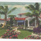 FL Miami Beach Home Vintage 1954 Linen Postcard