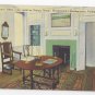PA Valley Forge Washingtons Office Dining Room Vintage 1948 Linen Postcard