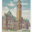 Canada Toronto City Hall Vintage Linen Postcard Canada Toronto City Hall Vintage Linen Postcard