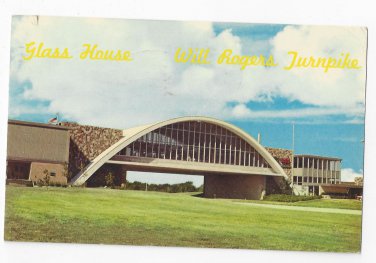 OK Glass House Restaurant Will Rogers Turnpike Vintage Postcard