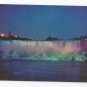 Canada Niagara Falls American Falls Illuminated Vintage Postcard