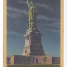 NY New York City Statue of Liberty Vintage 1945 Linen Postcard