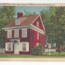 PA Philadelphia Letitia Street House Fairmount Park Vintage Linen Postcard PA Philadelphia Letitia Street House Fairmount Park Vintage Linen Postcard
