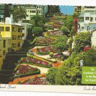 CA San Francisco Lombard Street Crookedest in World Vintage Postcard 4X6