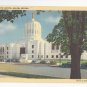 OR Salem State Capitol Vintage Curteich Linen Postcard