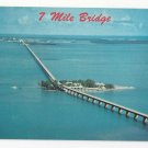 FL Overseas Highway Seven Mile Bridge Pigeon Key Vintage Postcard