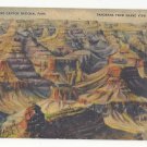 AZ Grand Canyon National Park Panorama Grand View Point Vtg Linen Postcard