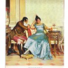 The Flirtation Haussner's Restaurant Baltimore MD Vtg Art Postcard